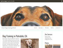 Tablet Screenshot of palmdaledogtraining.com